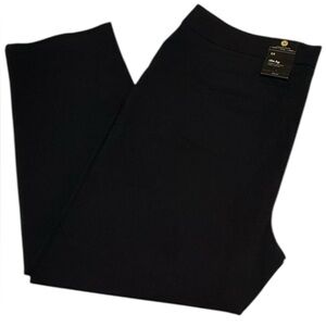 JM Collection, 3X Black Slim Leg Pants NWT Comfort Waist Tummy Control,